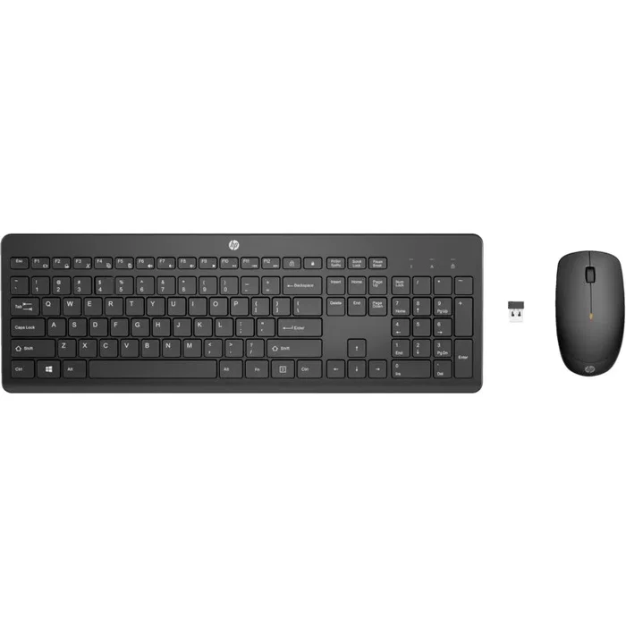 HP Combo 235 Teclado y Ratón Inalámbricos Negro, Español